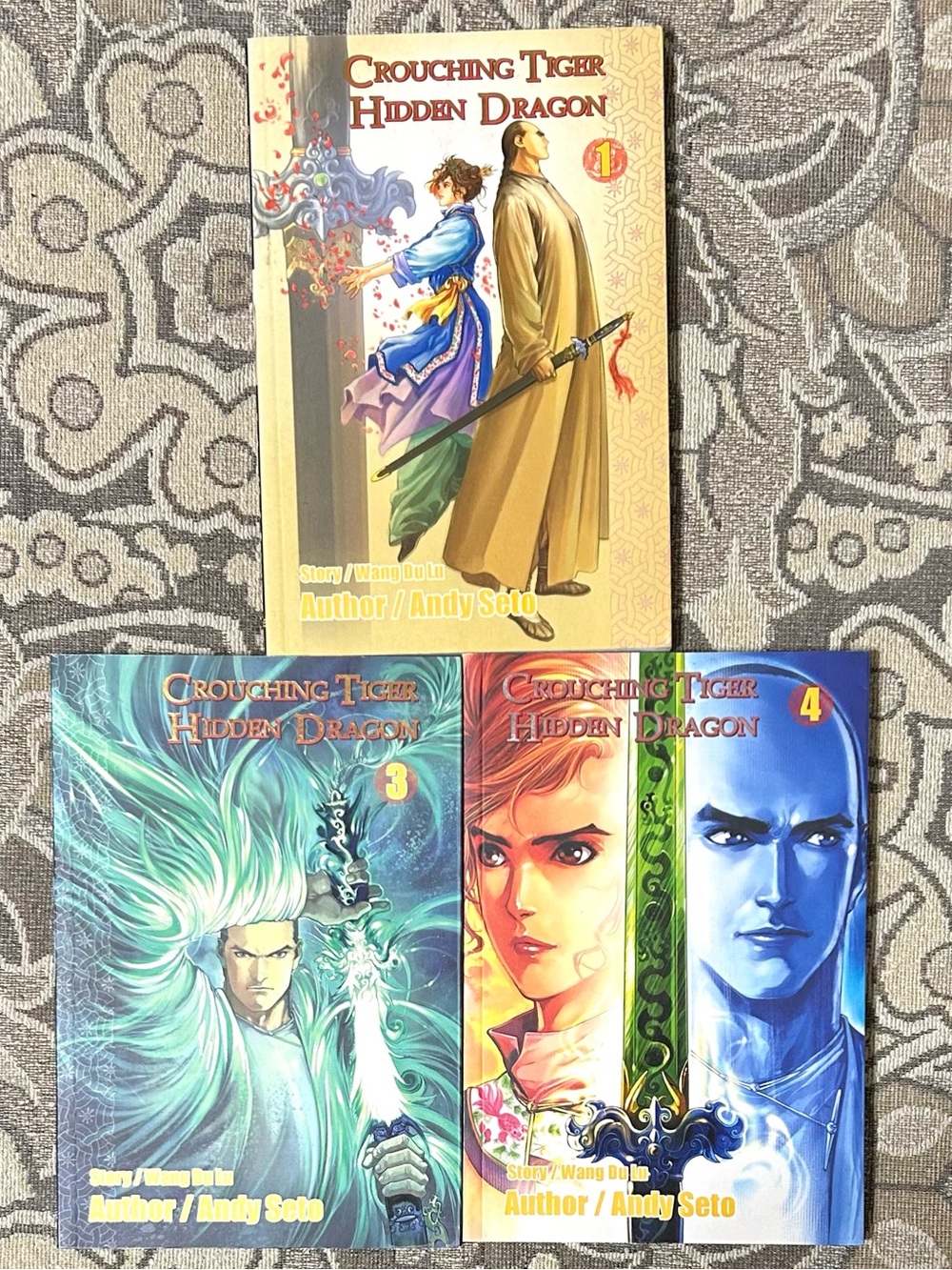 Crouching Tiger Hidden Dragon Graphic Novels Manga / Anime Books #1, 3 & 4